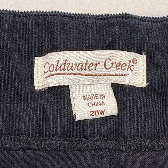 Coldwater Creek Pull On Shape Me Boot Cut Corduroy Pants Black Plus Size 20W - Picture 5 of 11